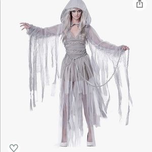 Women Halloween costume, Haunting, chained ghost costume